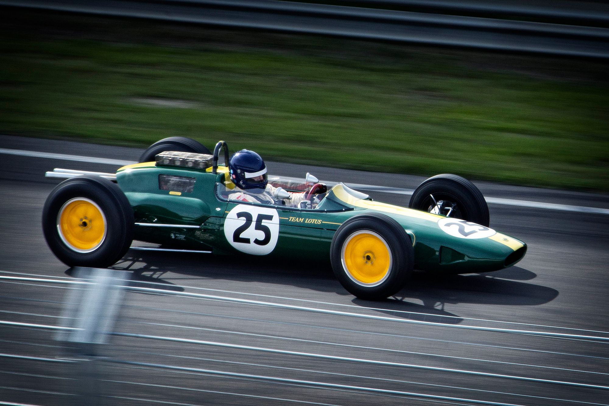 A grassroots Honda time-attack car on circuit during a D Series Cup round.