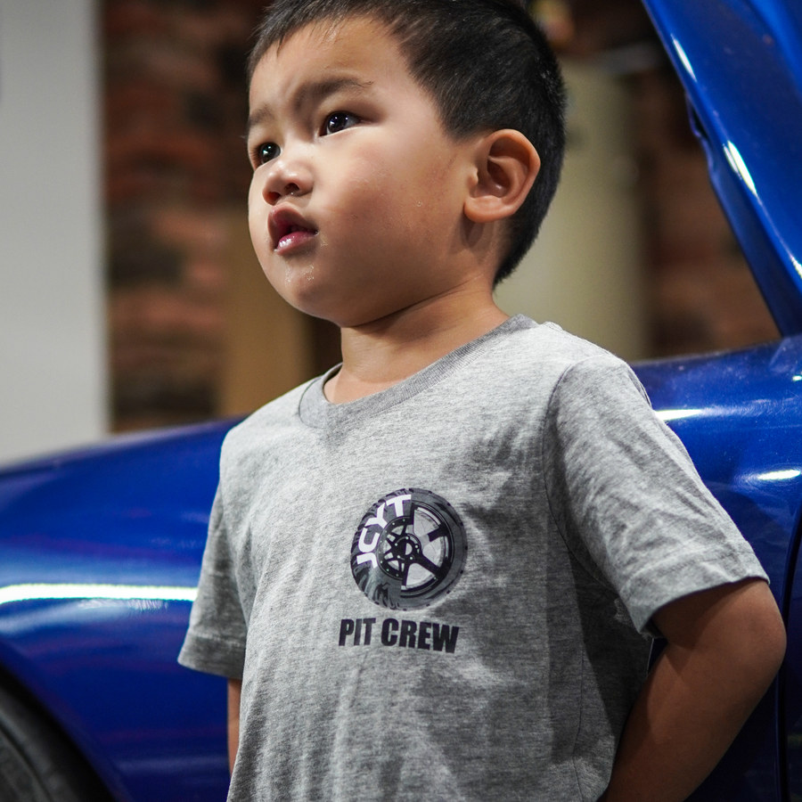JCYT Pit Crew Kid's Tee — Grey